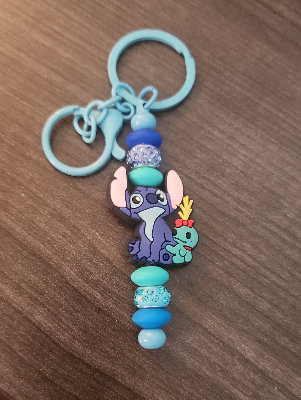 Disney's Stitch & Scrump Beaded Keychain